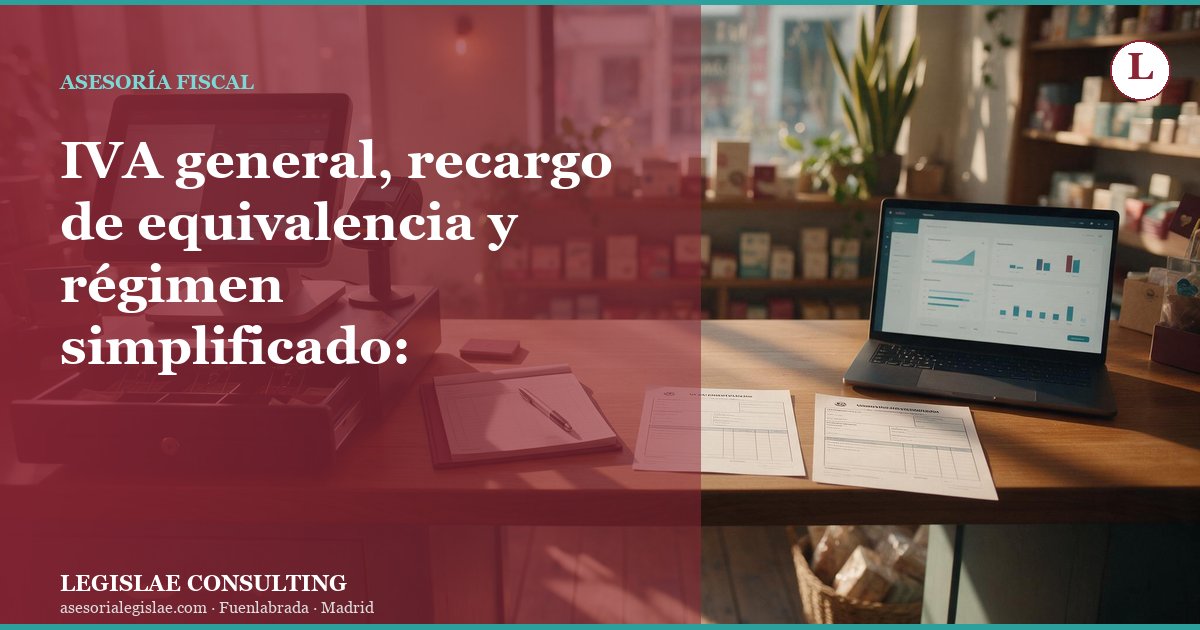 IVA general, recargo de equivalencia y régimen simplificado: diferencias en 2026