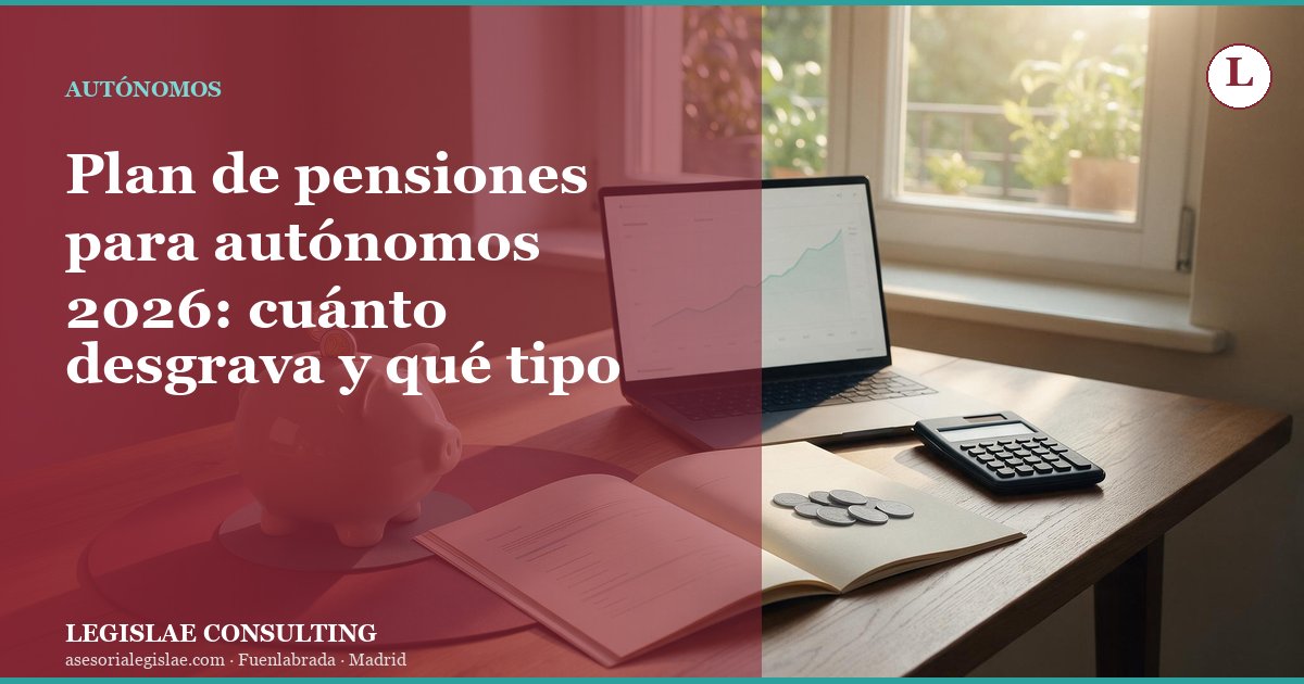 Plan de pensiones para autónomos 2026: cuánto desgrava y qué tipo elegir